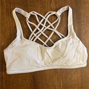 Lululemon Light Gray Crossback Bra